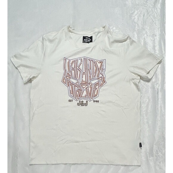 Jack And Jones Rare Wakanda Forever Marvel Embroidered T-shirt 2XL XXL - Picture 1 of 7